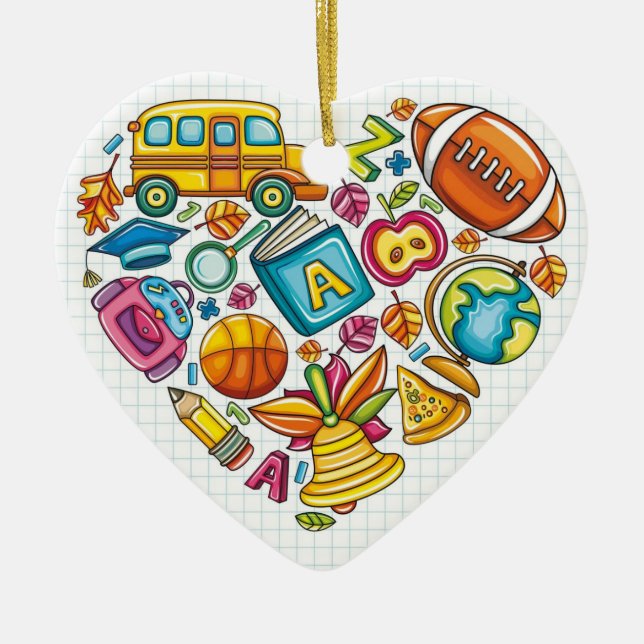 Schullehrer - Danke - SRF Keramikornament (Vorne)