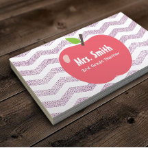 Schullehrer Girly Zickzack Stripes Big Apple