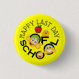 Schullehrer - Happy-Last-Day-Button Button