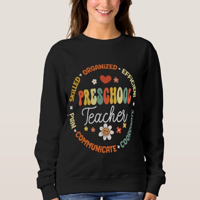 Schullehrer-Kämpfe zurück zur Schulbildung Sweatshirt (Vorderseite)