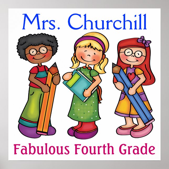 Schullehrer-Klassenzimmer Willkommen - SRF Poster (Vorne)