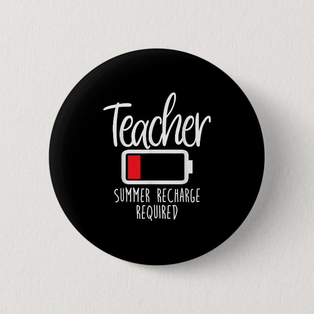 SchullehrerSommergebühr erforderlich Letzten Schul Button (Vorderseite)