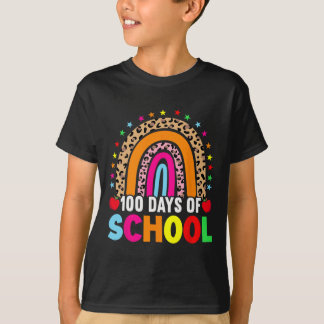 Schullehrertag 100 Tage intelligenter Regenbogen 1 T-Shirt