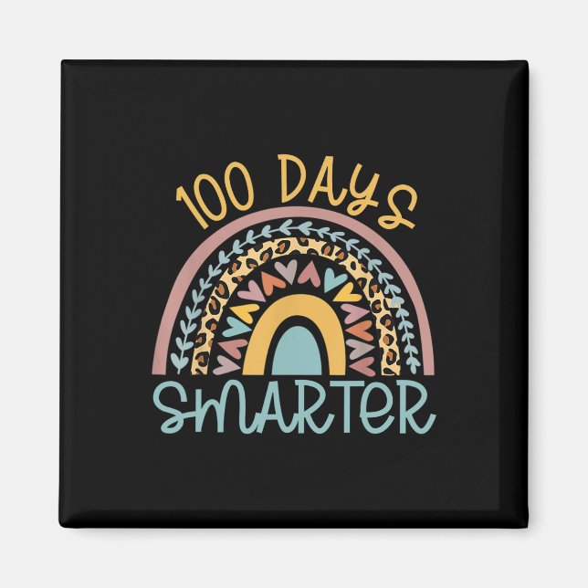 Schullehrertag 100 Tage Smarter Leopard Rai Magnet (Vorne)