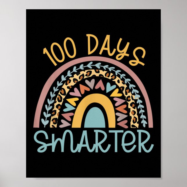 Schullehrertag 100 Tage Smarter Leopard Rai Poster (Vorne)