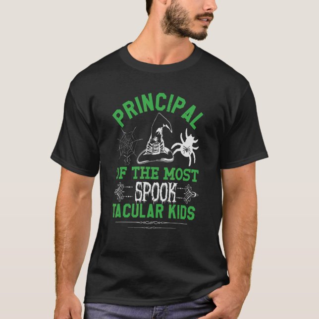 Schulleiter der spooktakulärsten Kinder Hal T-Shirt (Vorderseite)
