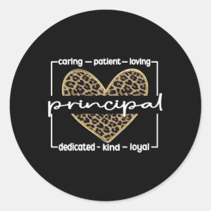 Schulleiter für beste Hauptbewertung Runder Aufkleber