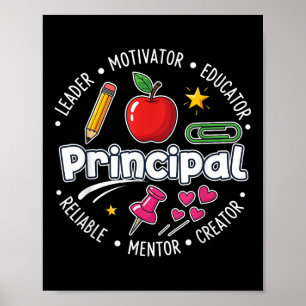 Schulleiter Pädagoge Mentor Motivator Poster