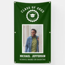 Schullogo oder Maskottchen Grüner Foto Abschluss