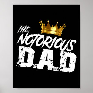 Schullustige Hip Hop Vathers Tag Notorischer Vater Poster