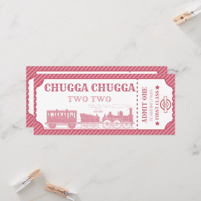 Schulmädchen 2. Geburtstag Einladung (Vorderseite/Rückseite Beispiel)