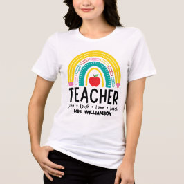 Schulmaterial für Regenbogenlehrer Tri-Blend Shirt