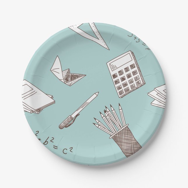 Schulmathematik Bildung Paper Teller (Vorderseite)