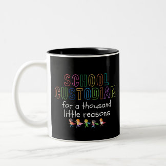 Schulmeisteramt Schule Janitor Wertschätzung Zweifarbige Tasse