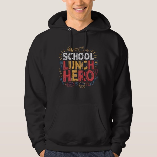 Schulmittagsheld Hoodie (Vorderseite)