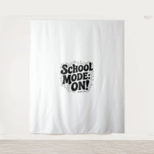 Schulmodus: AN! ,Vintage-inspiriertes Design Wandteppich