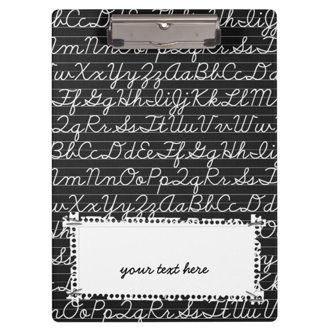 Schulmuster Klemmbrett (Vorderseite)