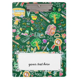 Schulmuster Klemmbrett