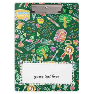 Schulmuster Klemmbrett