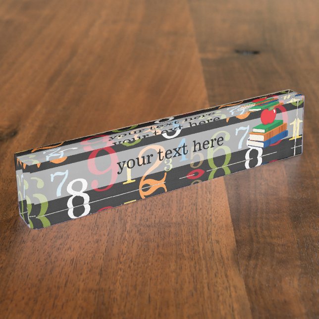 Schulmuster Namensplakette (Seite)