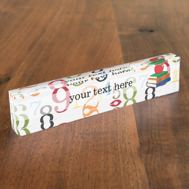 Schulmuster Namensplakette (Seite)