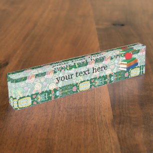 Schulmuster Namensplakette