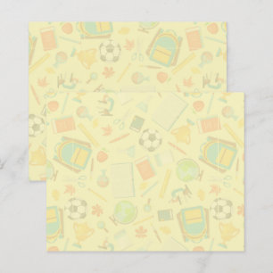 Schulmuster-Post-it-Notizzettel