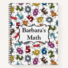 Schulname und FachSpiralNotebook Notizbuch