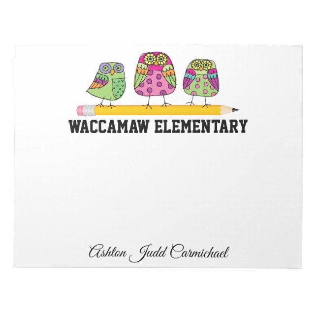 Schulnote Pad Large Notizblock (Vorderseite)