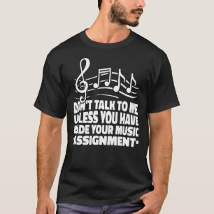Schulnoten Lehrer Bildung Musiklehrer T-Shirt