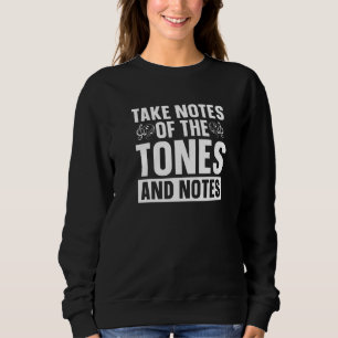 Schulnotizen Bildung Lehrer Musiklehrer Sweatshirt