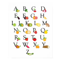 Schulobstprogramm Gemüse ABC Alphabet Unterricht