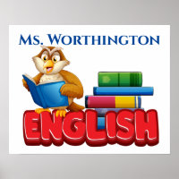 Schulposter - Englischlehrer