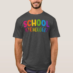 Schulpsychologe bunt Zurück zum Schulteam T-Shirt