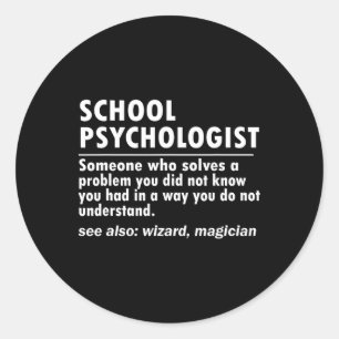 Schulpsychologe Definition CK für Schulspass Runder Aufkleber