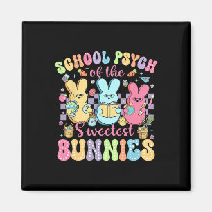 Schulpsychologe der süßesten Bunnies Ostern Magnet