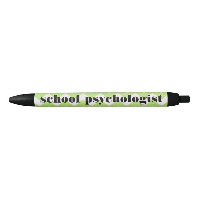 Schulpsychologe-grüner und weißer Zickzack Stift (Vorderseite)