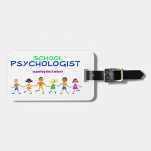 Schulpsychologe-Laptop oder Gepäckanhänger