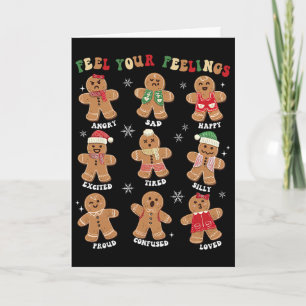 Schulpsychologe Weihnachten Alle Gefühle sind okay Karte