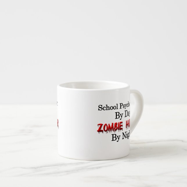 Schulpsychologe/Zombie-Jäger Espressotasse (Vorderseite Rechts)