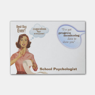 Schulpsychologen BESTER TAG ALLEMAL Klebezettel Post-it Klebezettel