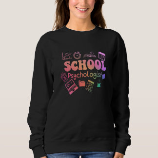Schulpsychologen-Leben Zurück zur Schule Team Sweatshirt
