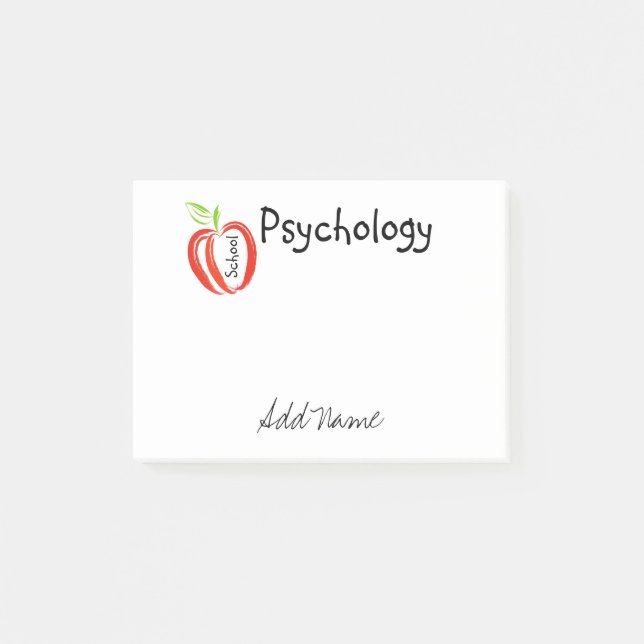 Schulpsychologie-Art Posten-it® Anmerkungen Post-it Klebezettel (Vorderseite)