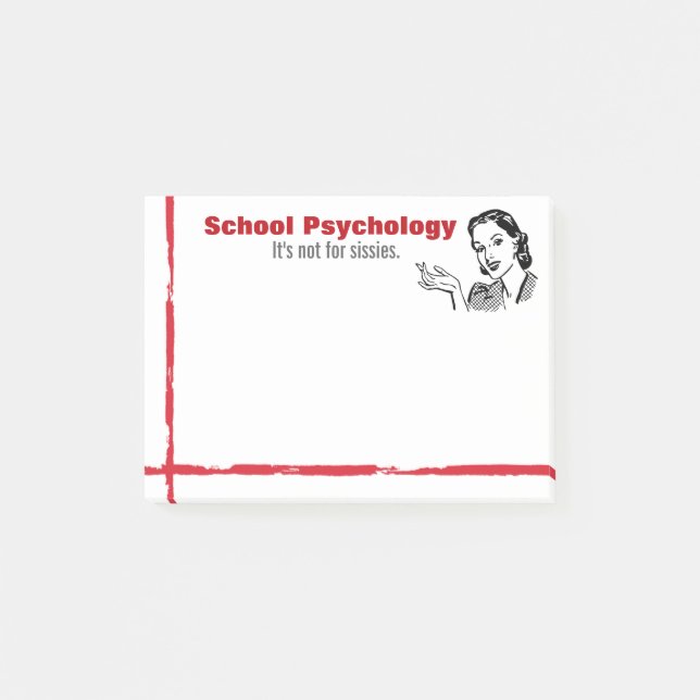 Schulpsychologie-Richtung der Post-it Klebezettel (Vorderseite)