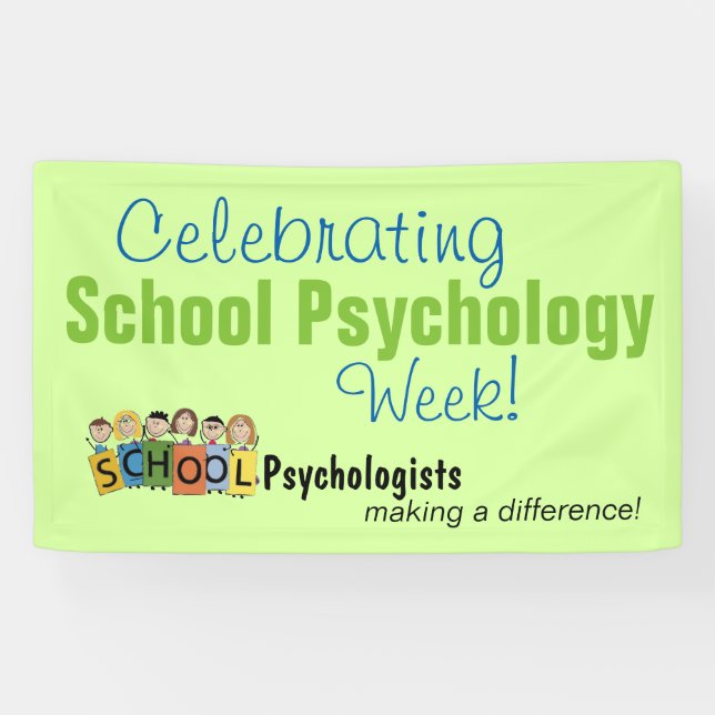 Schulpsychologie-Wochen-Fahne Banner (Horizontal)