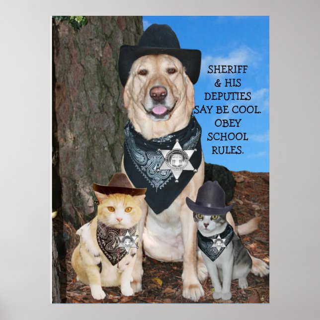 SCHULREGELN DER OBEY. POSTER (Vorne)