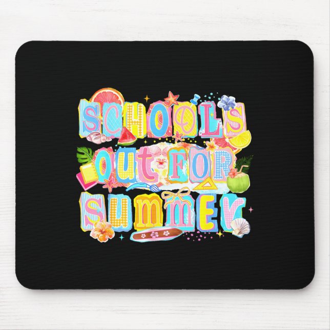 Schulschluss für den Sommer, glücklicher letzter S Mousepad (Vorne)