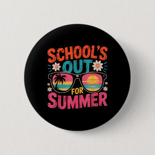 Schulschluss für den Sommer Lehrer letzter Schulta Button