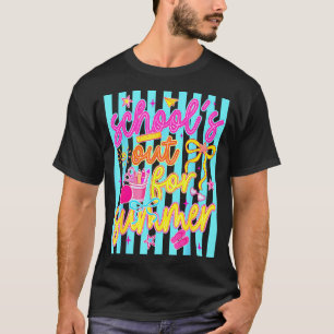 Schulschluss für den Sommer letzter Schultag vorne T-Shirt