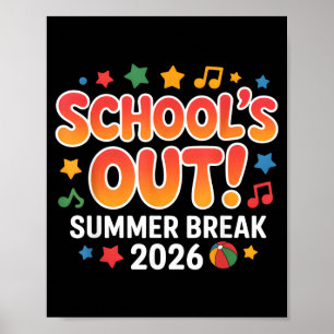 Schulschluss Sommerferien 2026 Letzter Schultag Ki Poster
